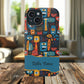 Personalized Colorful Abstract Faces Clear Impact-Resistant Case