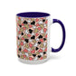 Heart Patterned Coffee Mug - Colorful Love Design, Perfect for Gifts & Celebrations