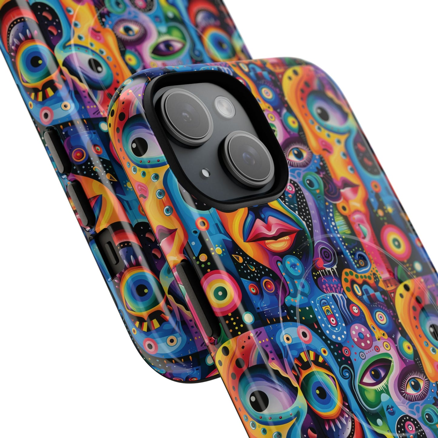 Psychedelic Visions Tough iPhone Magnetic Case - Unique Art iPhone Cover