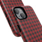 Tough Magnetic Phone Case - Red Plaid, Durable, Stylish Protection for iPhones, Gift for Outdoor Lovers, Unique Phone Cover