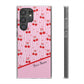 Personalized Cherry Blossom Dreams Flexi Case — Pink Retro Cherry iPhone® 7/8, 11, 12, 13, 14, 15, 16, 17, X/XS, SE, XR, Mini, Pro, Pro Max, Plus Cases.