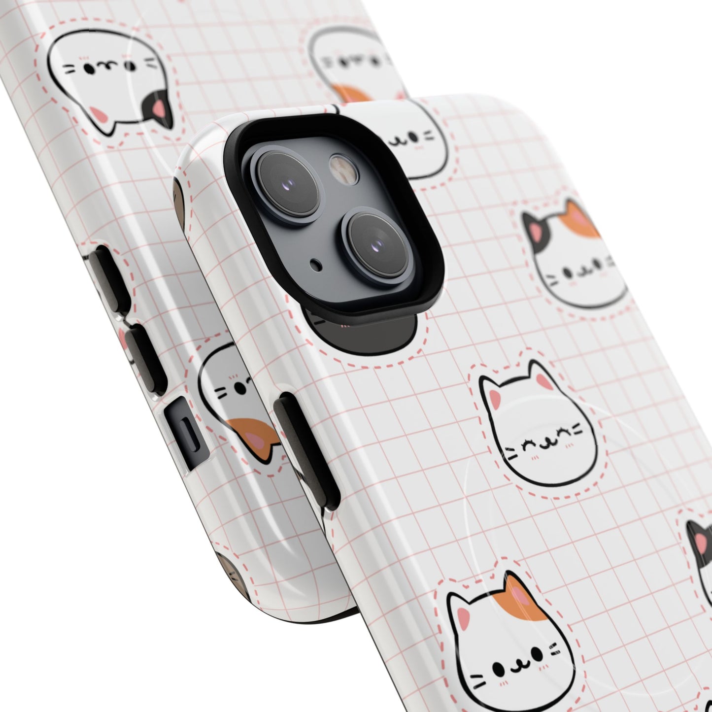 Cute Cat Tough Magnetic Case, iPhone Cover, Cat Lover Gift, Cute Cat Accessories, Pet-Themed iPhone Case