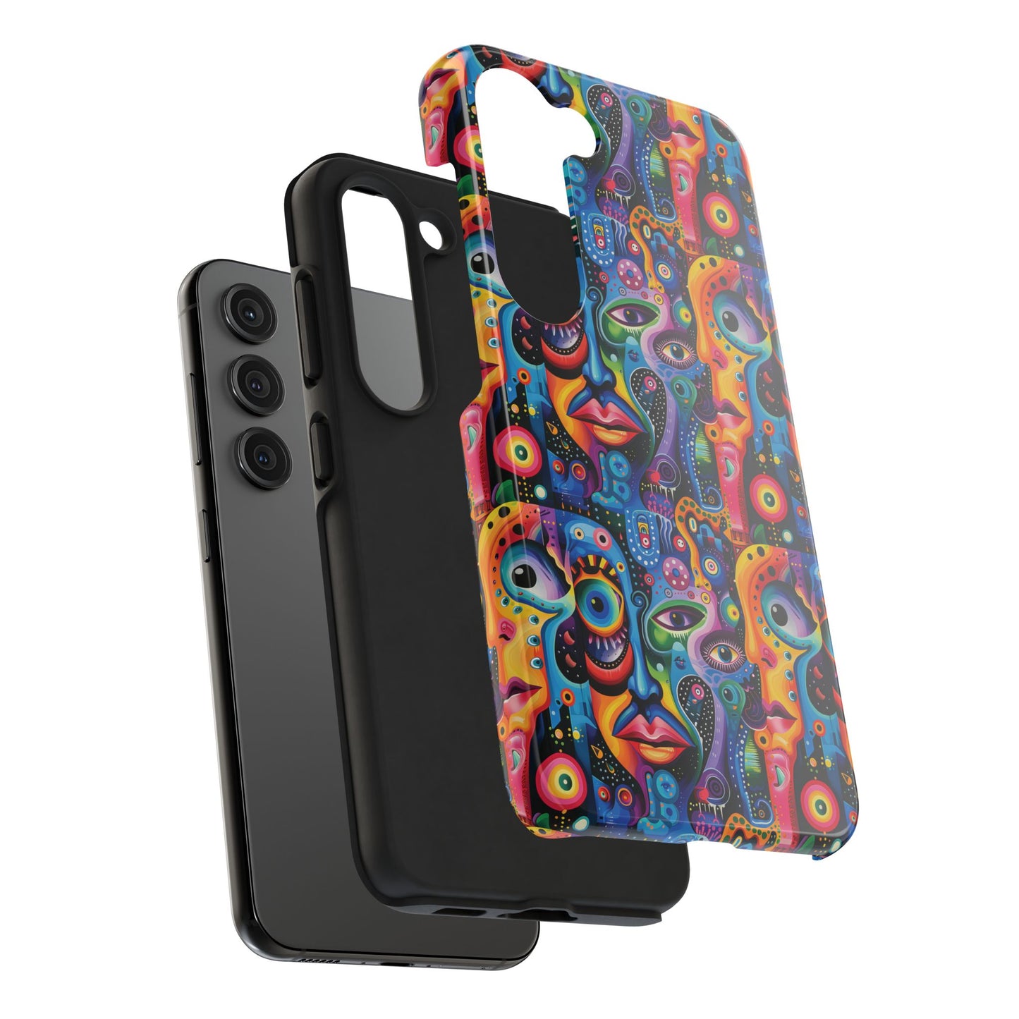 Psychedelic Visions Vibrant Art iPhone and Samsung Phone Case - Stylish Tough Case for Artists & Creatives.