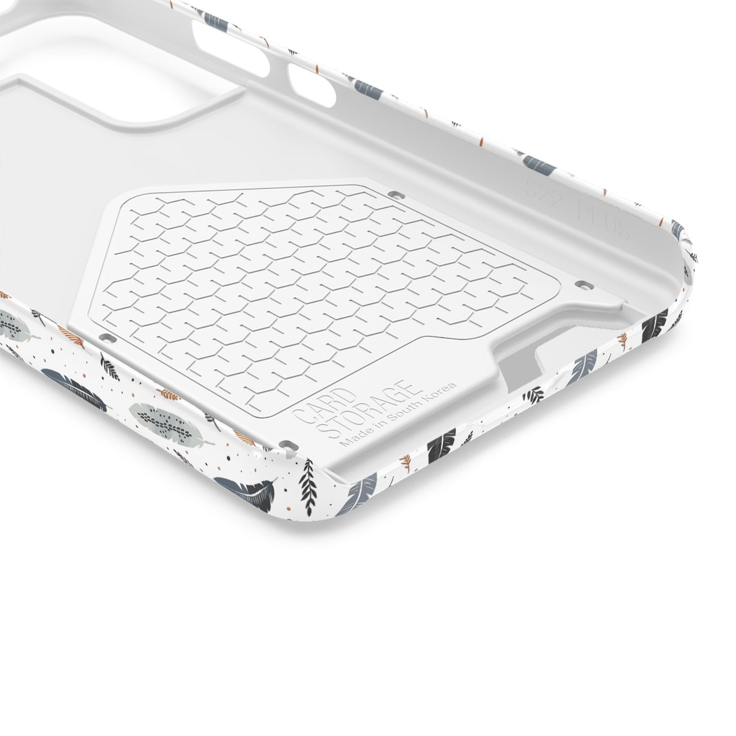 Whispering Feathers iPhone and Samsung Case With Card Holder