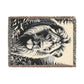 Lion Illustration Tapestry Woven Blanket