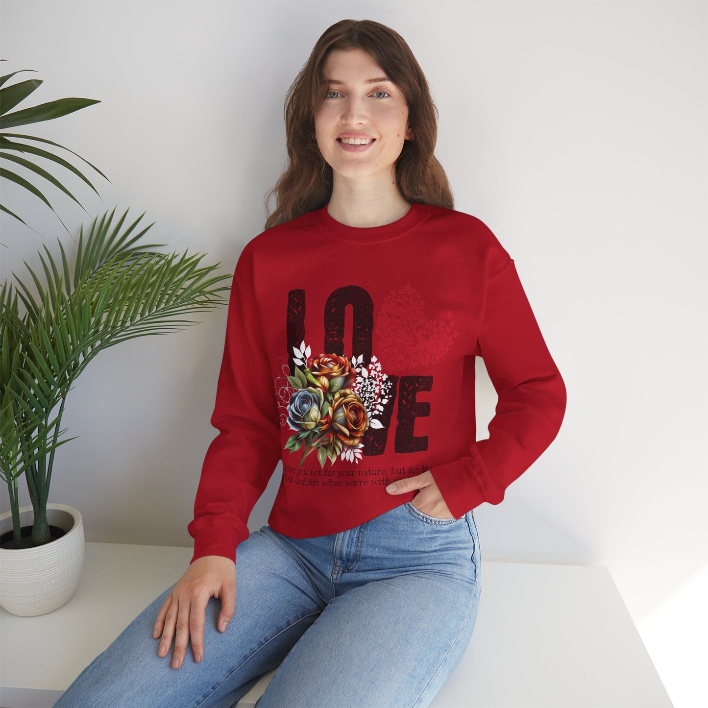 LOVE Always Unisex Heavy Blend™ Crewneck Sweatshirt.