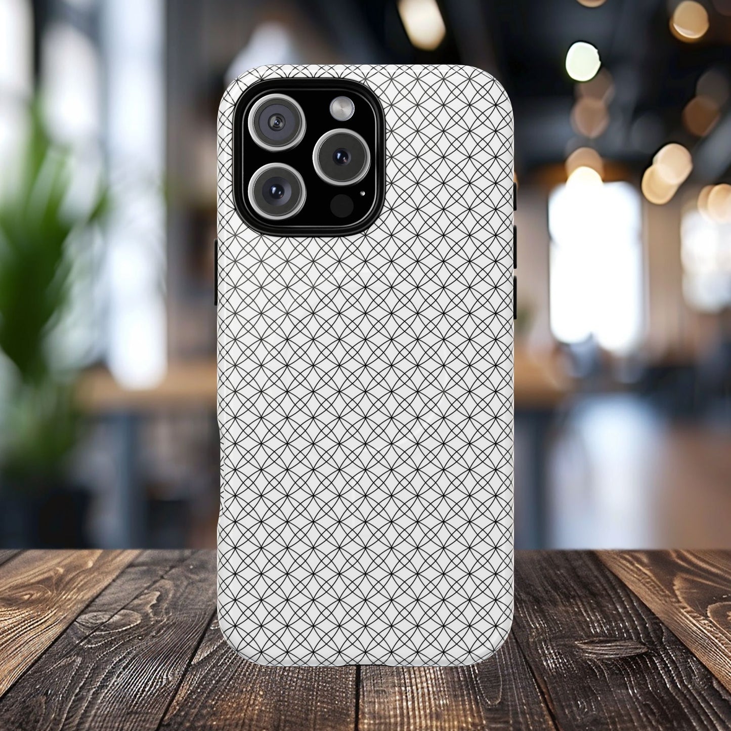 Geometric Phone Case, Stylish Tough Magnetic Cases, Unique Protection, Trendy Gift for Tech Lovers, Modern Mobile Accessory