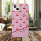 Personalized Cherry Blossom Dreams Flexi Case — Pink Retro Cherry iPhone® 7/8, 11, 12, 13, 14, 15, 16, 17, X/XS, SE, XR, Mini, Pro, Pro Max, Plus Cases.