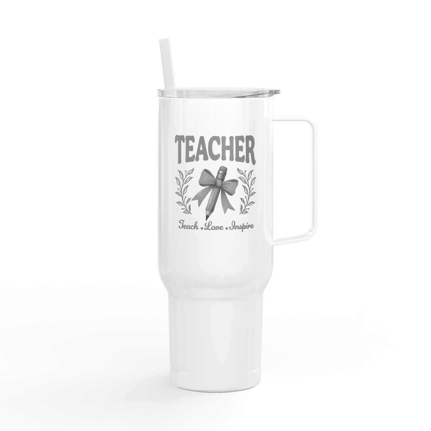 Engraved Teacher Insulated Tumbler, 40oz Travel Mug, Personalized Gift for Teachers, Student Appreciation, Custom Drinkware
