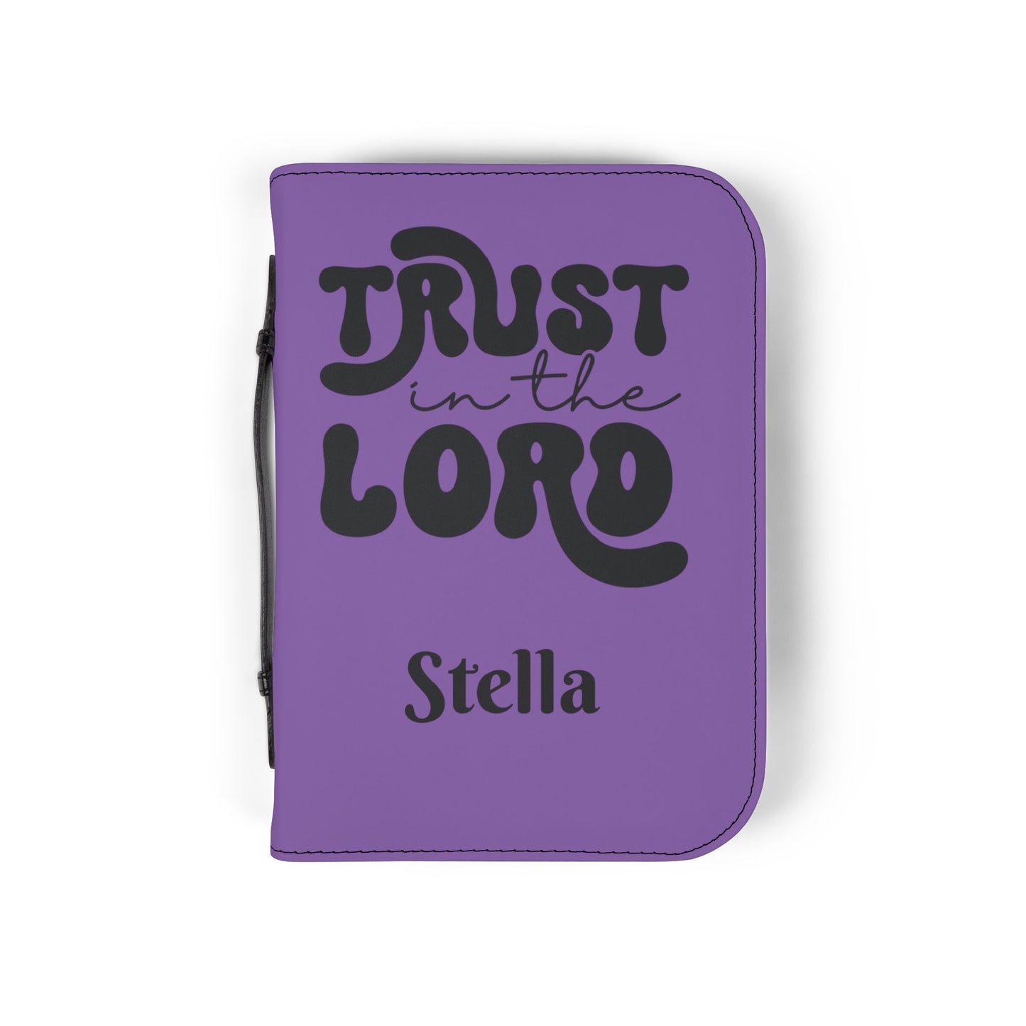 Personalized Floral Cross Bible Cover - Trust in the Lord Design| Baptism | Christening | Anniversary | Birthday Gifts.