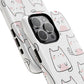 Cute Kawaii Cat Tough Magnetic iPhone Case, Cute Cat Lover Gift, Kawaii iPhone Cover, Tough iPhone Case, Unique Pet Themed Accessory,
