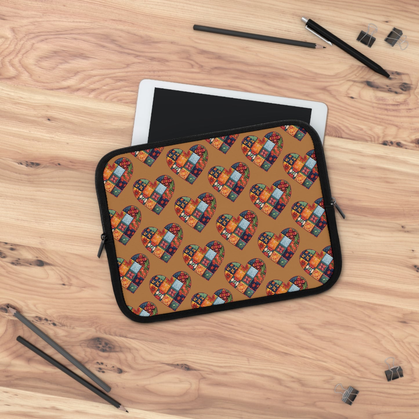 Patchwork Hearts Laptop Sleeve