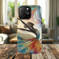 Artistic iPhone Case with Dancer Design, Tough Magnetic Case, Unique Gift for Dancers, Colorful iPhone Cover, Stylish Accessory.