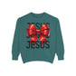 JESUS Charm Unisex Garment-Dyed Sweatshirt