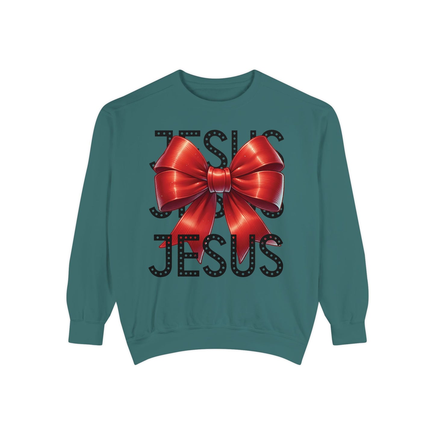 JESUS Charm Unisex Garment-Dyed Sweatshirt