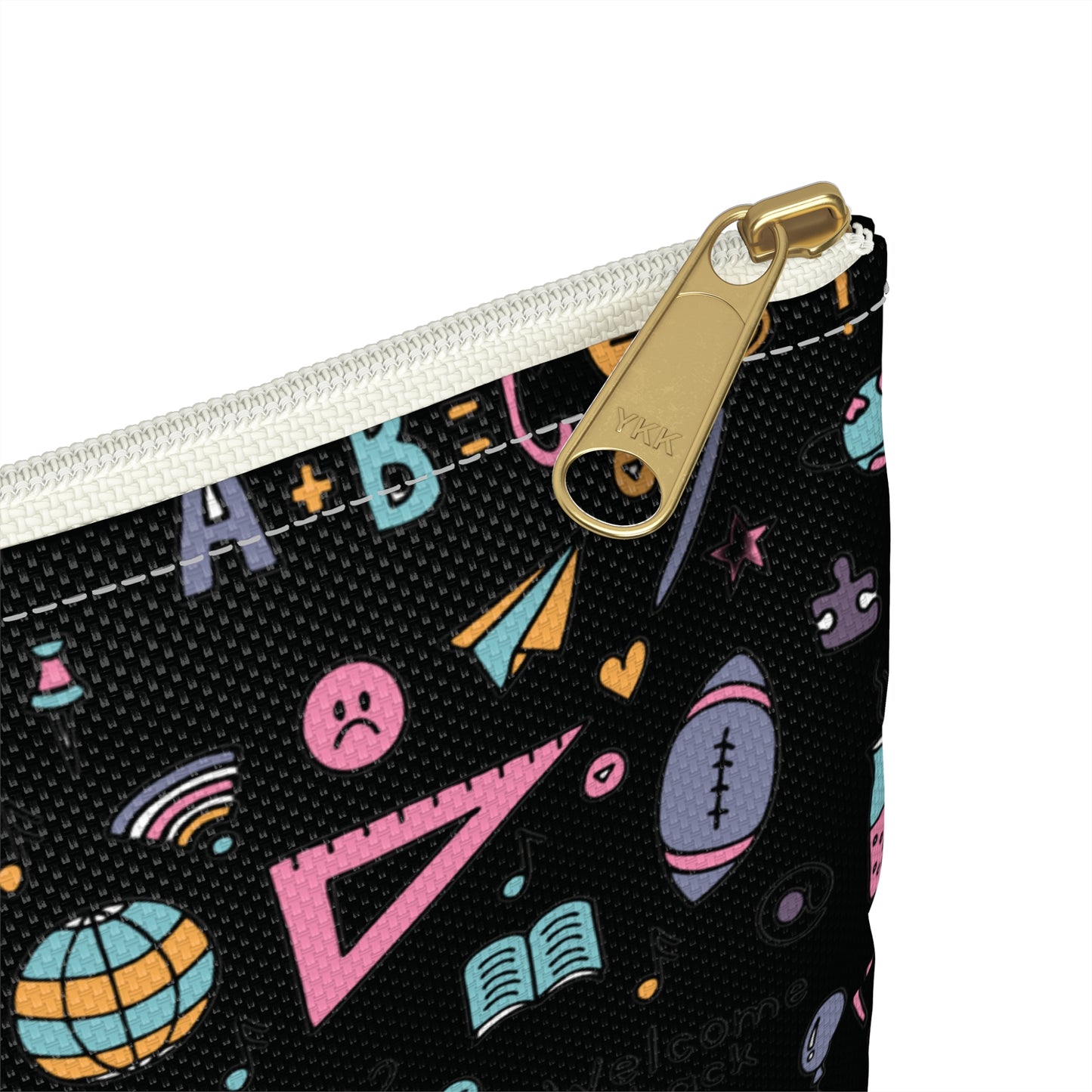 Personalized Chalkboard Chic Composition Book Inspired Accessory Pouch, Kids School Supplies, Classroom Organizer, Teacher Gift, Fun Stationery Case, Back to School