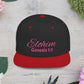 Pink Elohim Snapback Cap - Faith-Inspired Flat Bill Hat, Baseball Hat, Perfect for Gifts, Daily Wear, Spiritual Events