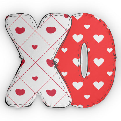 Custom KISSES Shaped Pillows