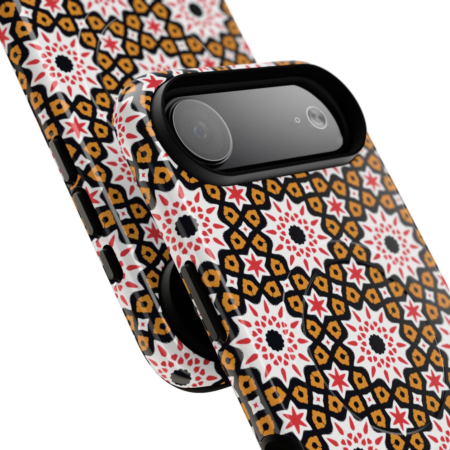 Bohemian Patterned Tough Magnetic Cases, Unique Phone Protection, Stylish Phone Cover, Gift for Trendsetters, Vibrant Designs