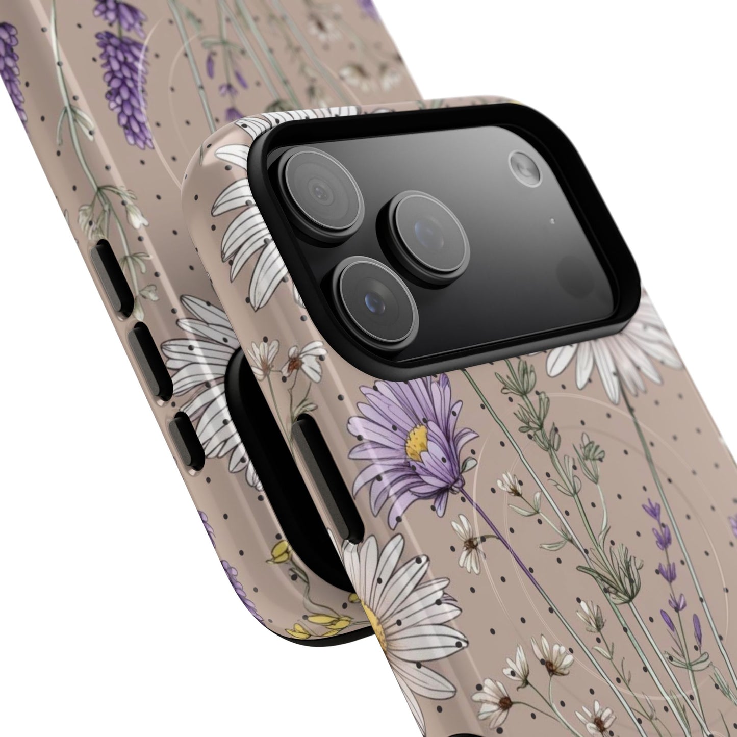 Daisy Delight iPhone Case - Tough Magnetic Cases for Every Occasion, Nature Lover Gift, Durable Mobile Protection, Flower Pattern, Stylish Accessory.
