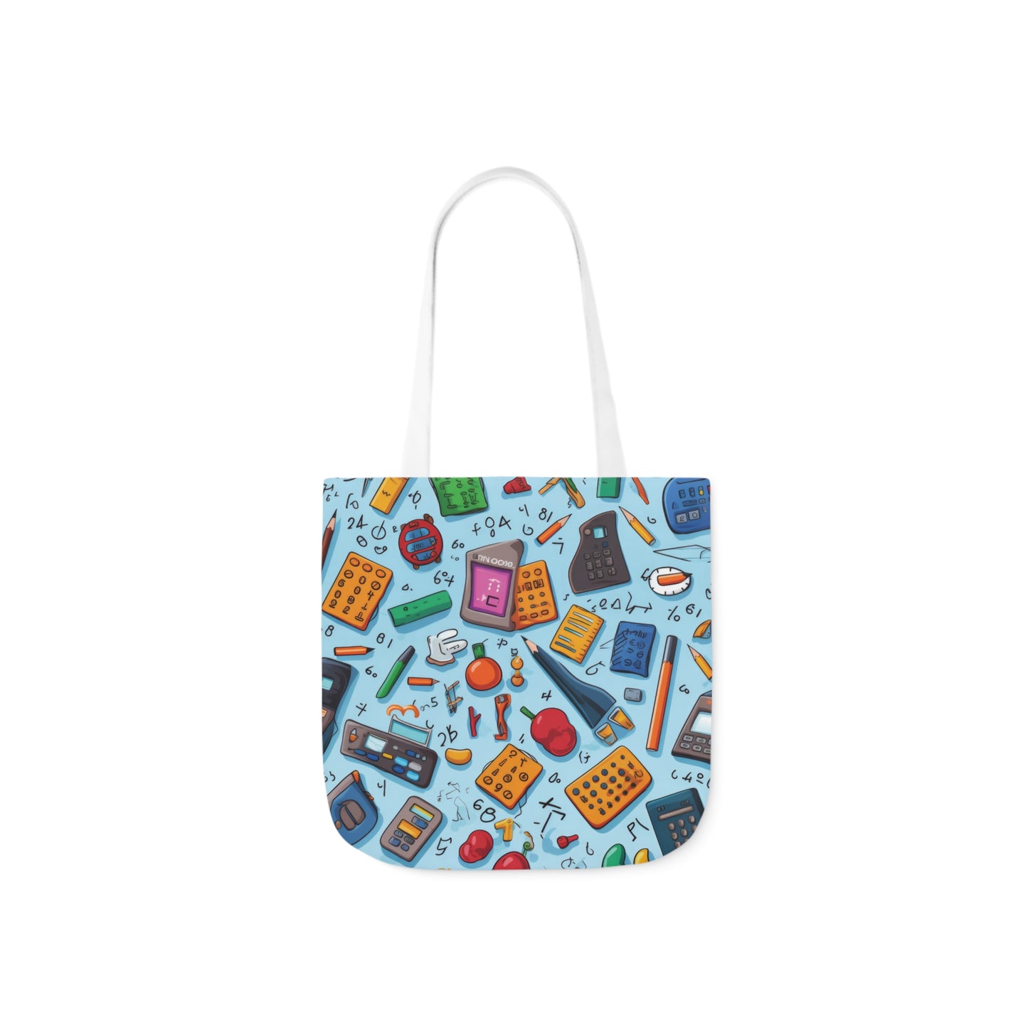 Blue Academic Adventures Canvas Tote Bag