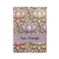 Personalized Stained Glass Lotus Blossom Hardcover Notebook — Custom Name and Affirmation Puffy Cover Journal.
