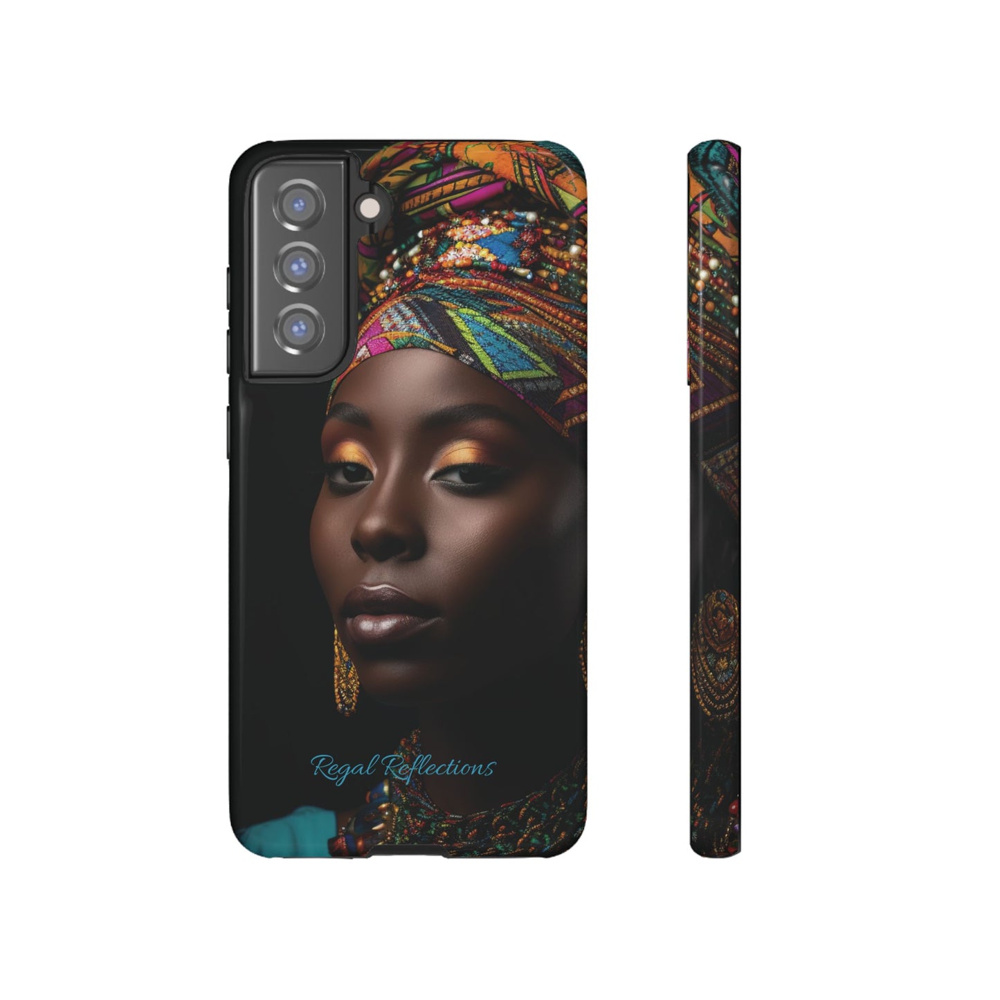 Regal Reflections: African Majesty iPhone, Samsung and Google Tough Phone Cases.