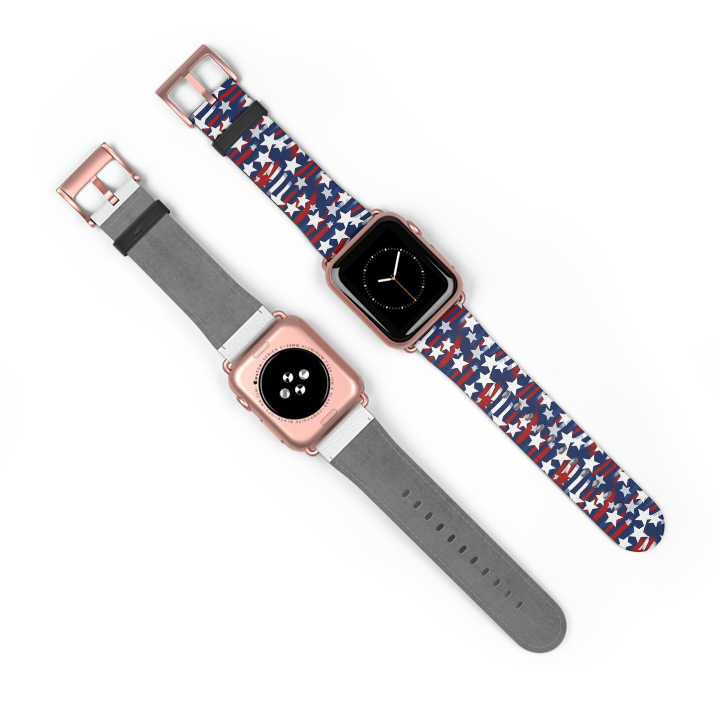 Patriotic Waves - Red, White & Blue Stars | USA Flag Design