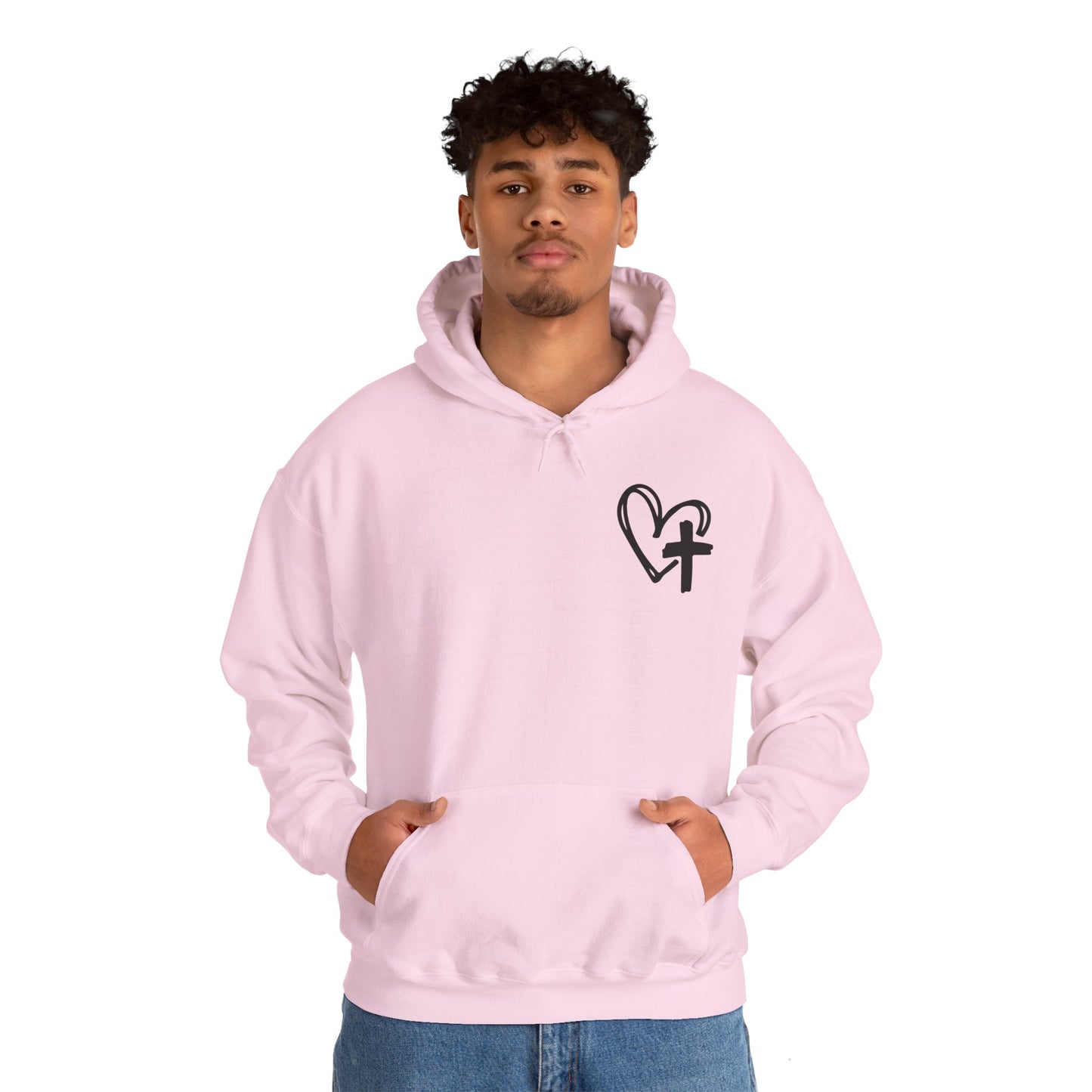Faith and Floral Cross Unisex Gildan Hoodie Sweatshirt