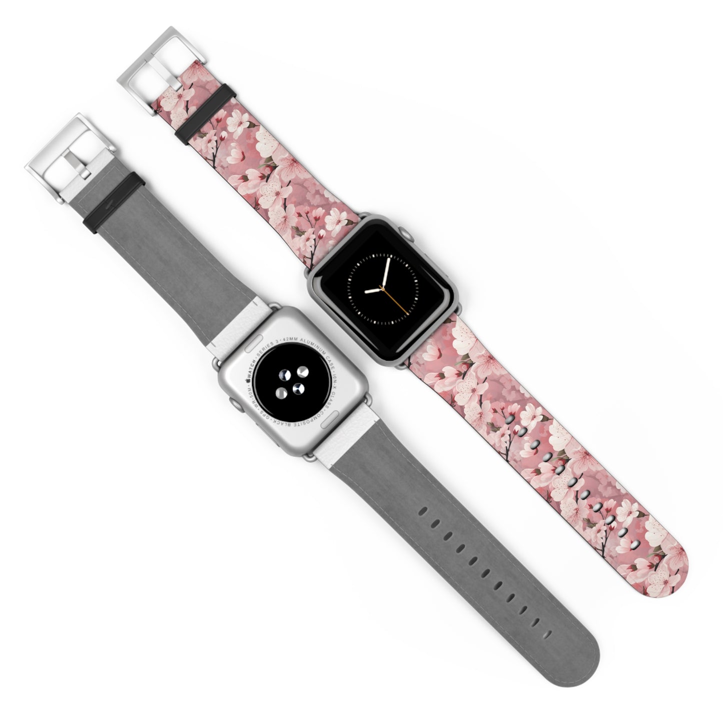 Cherry Blossom Floral Floral Watch Band - Elegant Design.
