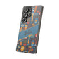 Phone Case — Colorful Abstract Faces Clear Impact-Resistant Case