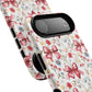 Personalized Rosette Coquette Floral Phone Case - Tough MagSafe® Magnetic Cases, Protective Cover, Stylish Tech Accessory, Gifts for Her