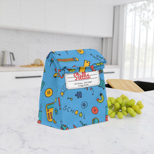 Custom Classroom Couture Composition Book Inspired Stylish Polyester Lunch Box for Kids - Perfect for School, Picnics, or Snacks | Personalized ABC Design, Back to School, Family [...]