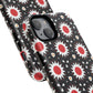 Crimson Spark Radiance Bold Floral Magnetic iPhone Cases, Stylish Tough Cases, Unique iPhone Accessories, Perfect Gift for Her, Trendy Tech Gear.
