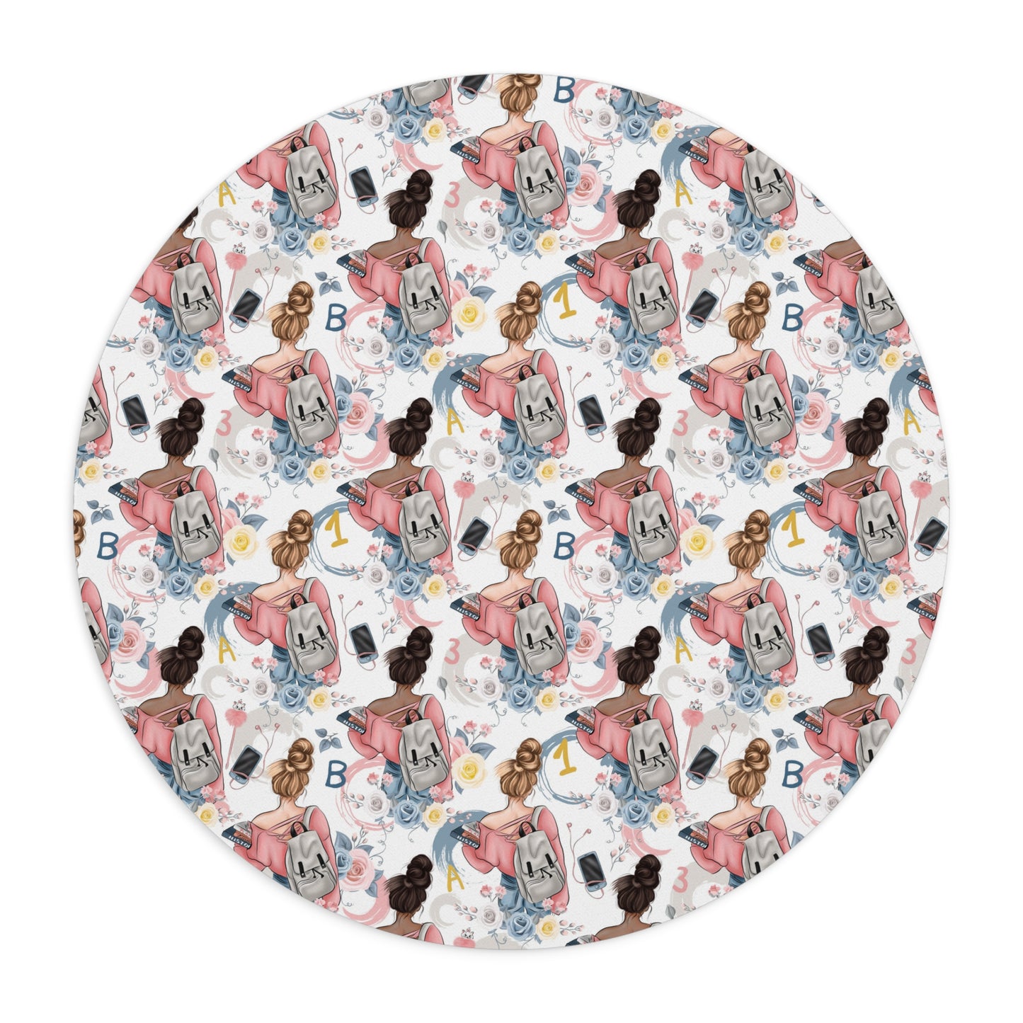 Study Chic Mouse Pad - Floral & Fun Design for Home Office