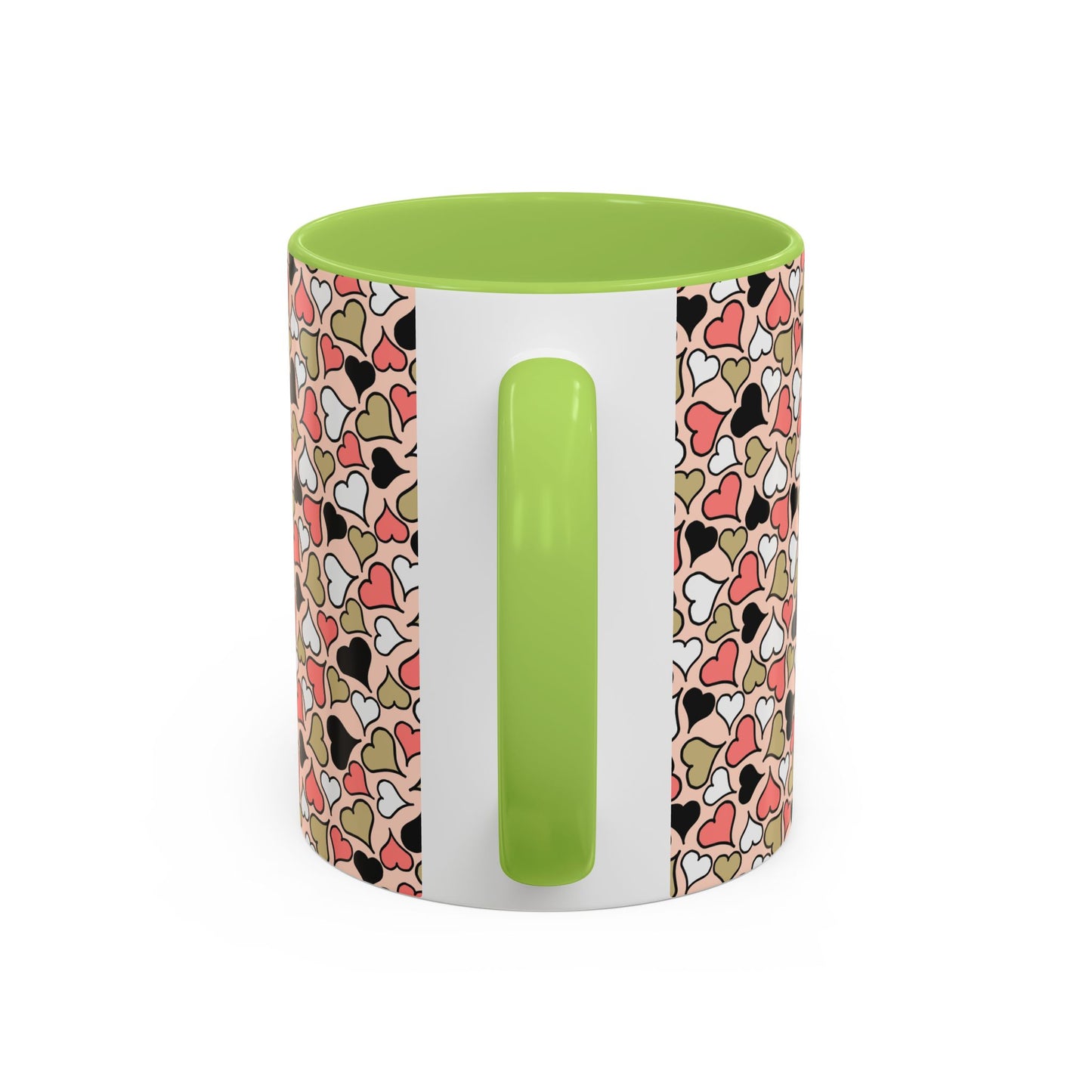 Colorful Heart Pattern Coffee Mug - Perfect Gift for Love & Friendship