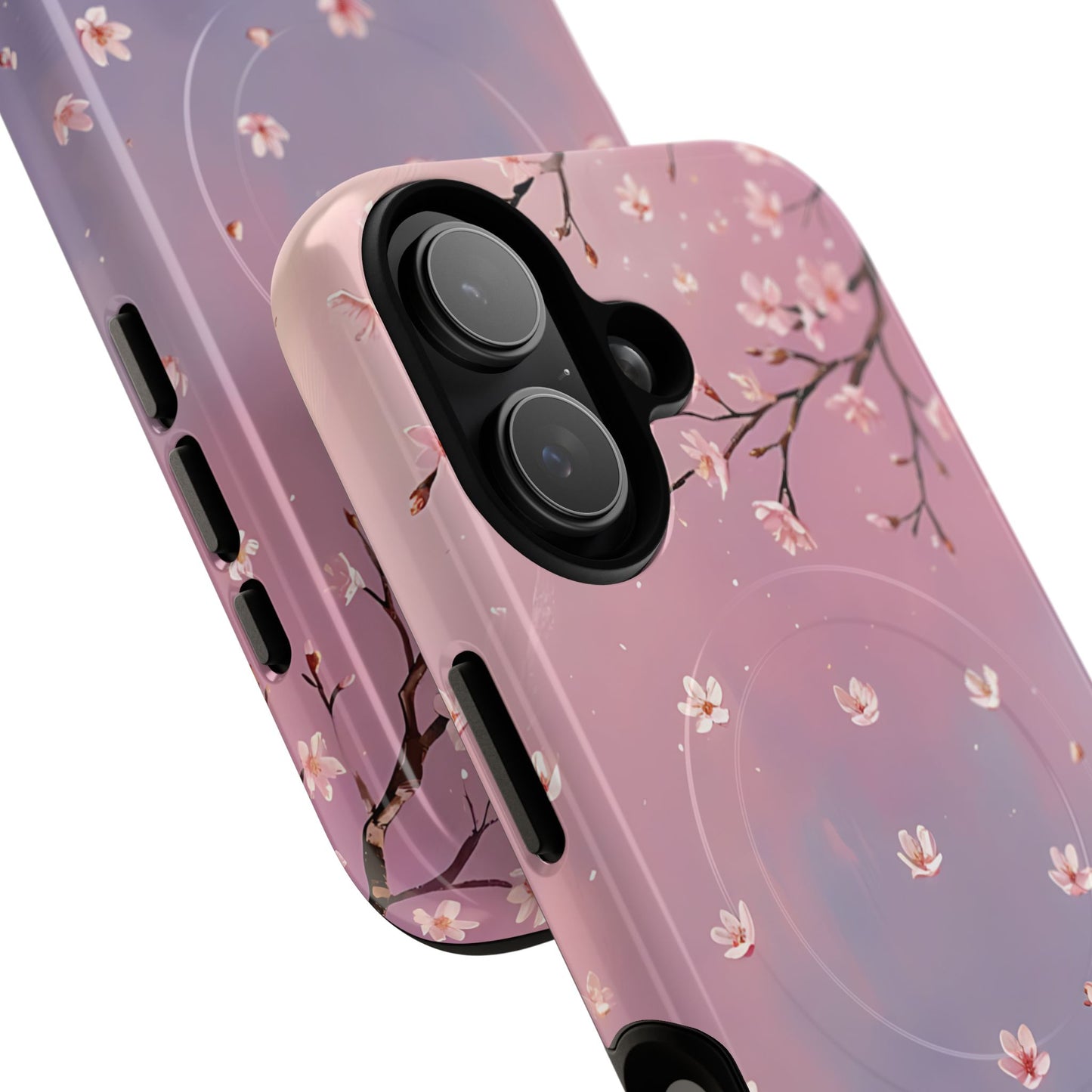 Tiny Cherry Blossom Floral Tough Magnetic Phone Cases, Durable Phone Cover, Floral Design Case, iPhone Protector, Cute Gift for Her