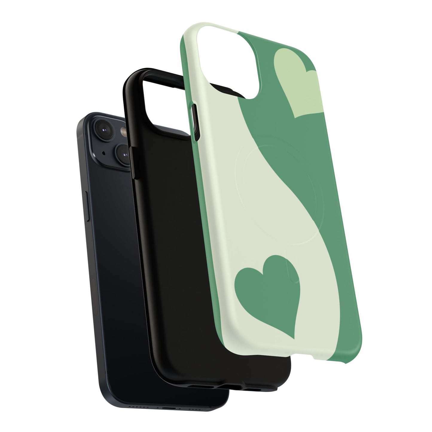 Tough Magnetic iPhone Case with Heart Design, Perfect for Gifts, Valentine's Day, Everyday Use, Stylish Protection, IPhone Cover