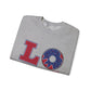 Patriotic LOVE Unisex Heavy Blend™ Crewneck Sweatshirt