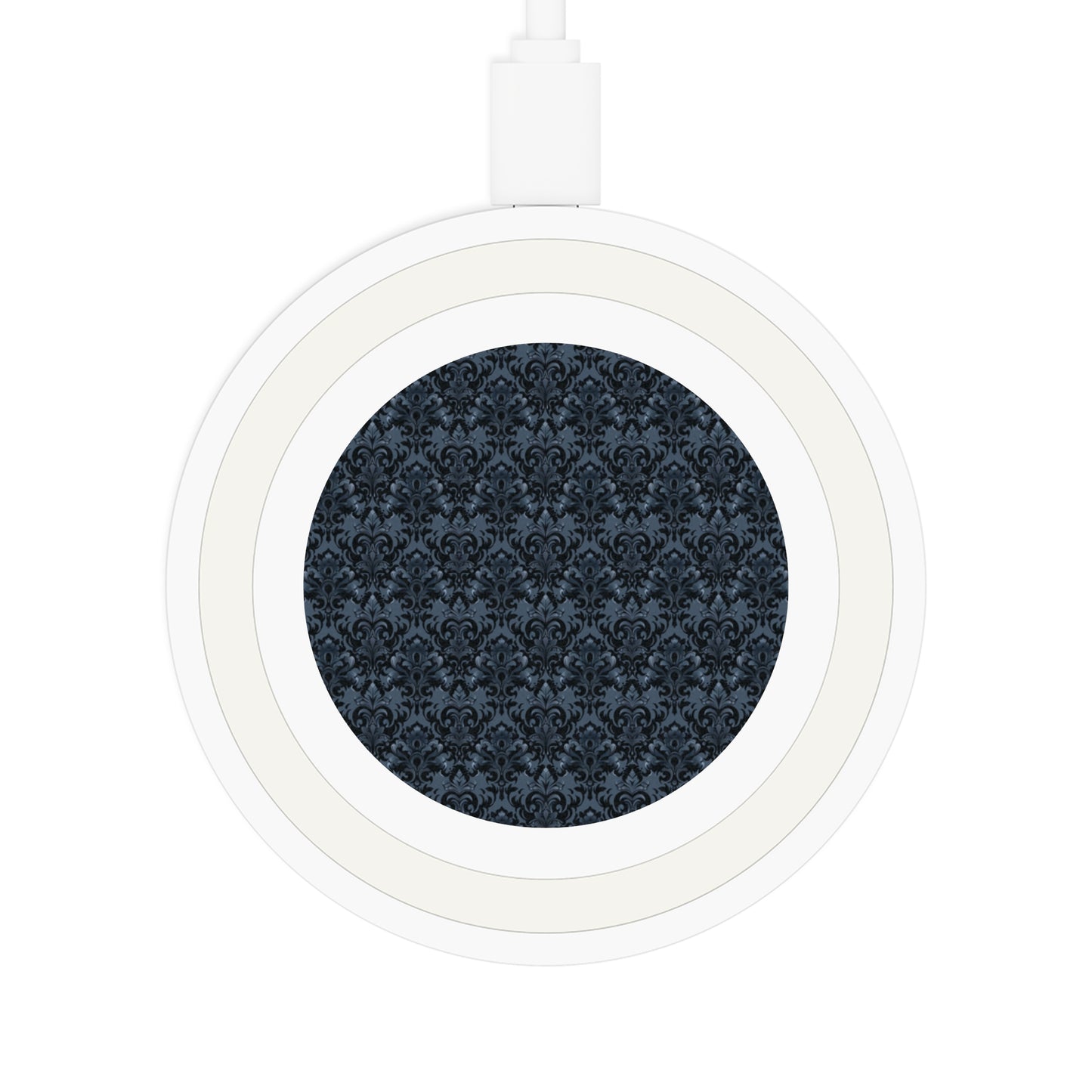 Opulent Dusk Elegant Wireless Charging Pad - Quake Design for Tech Lovers.