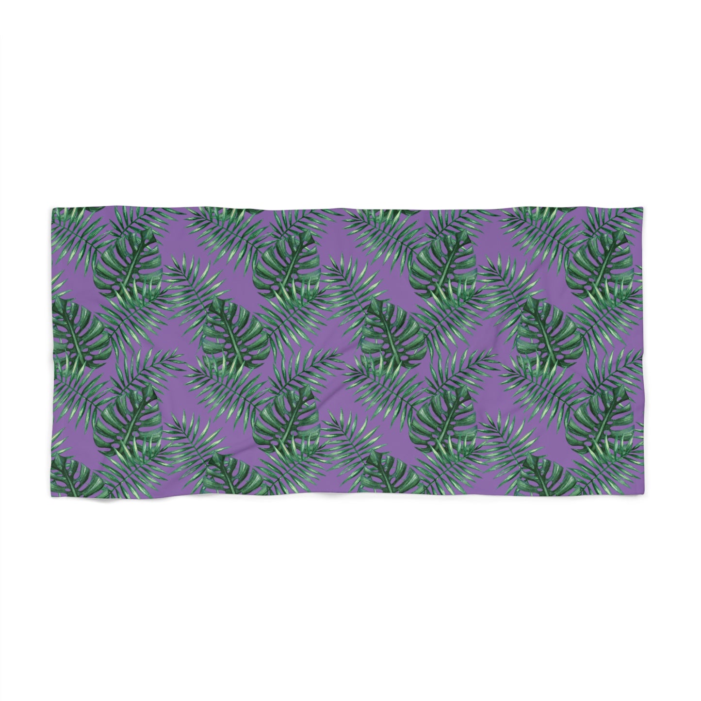 Tropical Bliss Purple Beach Towel