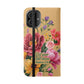 Floral Scripture Flip Case — "Let Your Light Shine" Wallet Phone Cover (Matthew 5:16)