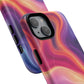 Cosmic Lava Flow Colorful Abstract iPhone Case , Tough Magnetic Protection, Stylish Accessories, Gift for Tech iPhone Lovers, Vibrant Mobile Covers