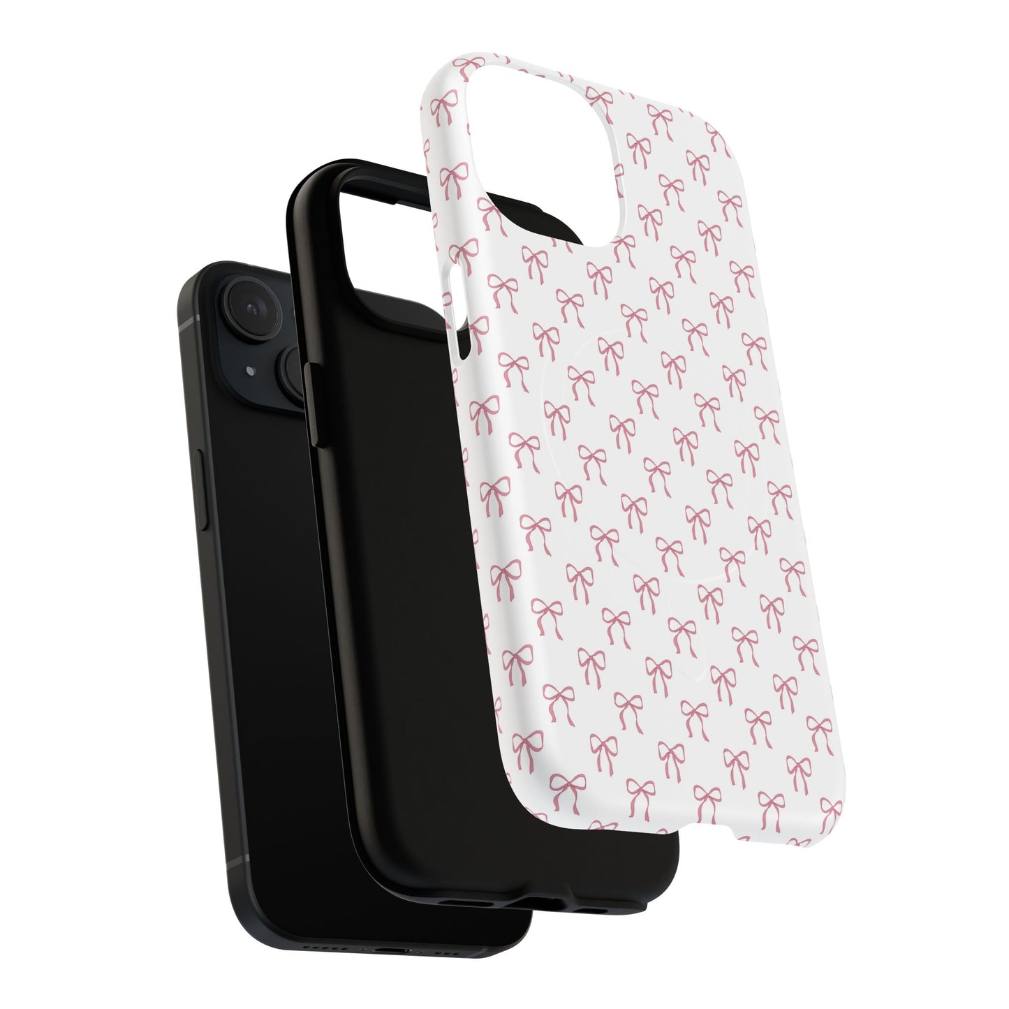 Blush Coquette Bow Bliss Magnetic iPhone Cases, Gift for Her, Cute iPhone Accessories, Fun Personalized Cases, Stylish Tech Gifts, Birthday Present