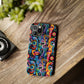 Psychedelic Visions Slim iPhone Case - Vibrant Design for Artistic Souls