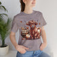 Autumn Highland Cow Charm Unisex Jersey Short Sleeve Tee