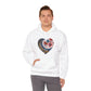 Floral Heart Unisex Heavy Blend™ Hooded Sweatshirt