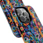 Psychedelic Visions Tough iPhone Magnetic Case - Unique Art iPhone Cover