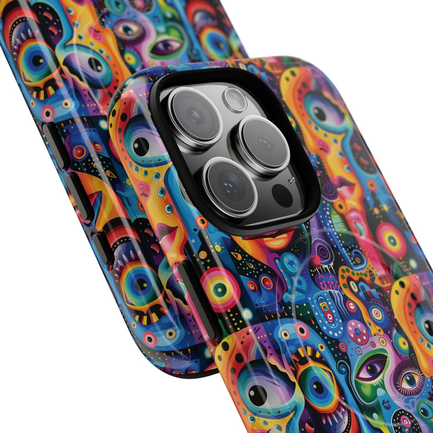 Psychedelic Visions Tough iPhone Magnetic Case - Unique Art iPhone Cover