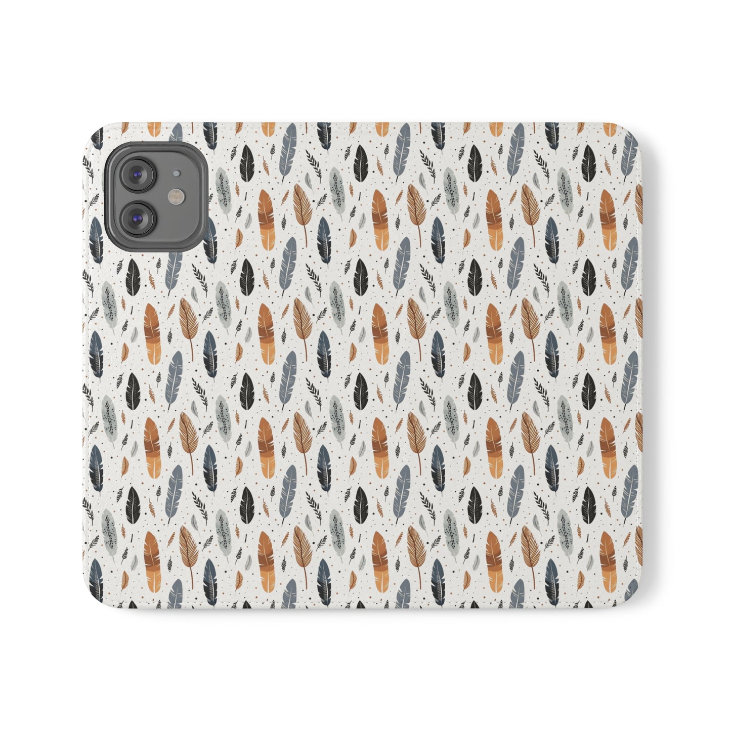 Whispering Feathers iPhone and Samsung Flip Cases